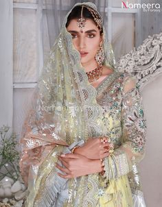 Silver Party Wear Dresses With Mirror Work, Festive Silver Dress With Mirror Work, Silver Party Wear Dresses With Dupatta, Silver Dresses With Mirror Work For Festive Occasion, Silver Dress With Mirror Work For Festive Occasions, Festive Silver Dress With Resham Embroidery, Festive Silver Organza Dress, Silver Traditional Drape Dress For Eid, Silver Traditional Dress With Resham Embroidery