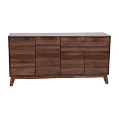 the sideboard is made out of wood