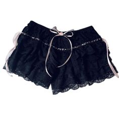 PRICES MAY VARY. ♪Material: Polyester blend. Womens lolita bloomers made by high quality fabric, lightweight, breathable, skin-friendly, vintage victorian gothic vibe, lolita ruffle pumpkin shorts, ruffle bloomers, undershorts for teen girls. ♪Features: Elastic waist, lace ruffles bloomers, kawaii bloomers, bow trim, lace trim pumpkin pants. White bloomers are a little see through, versatile, scallop hem, frill details, bodycon mini shorts for women, low rise boyshorts, fairycore grunge streetwe Ruffles Pattern, Kawaii Shorts, Ruffle Bloomers, Fairy Y2k, Lace Layers, Skirt Shorts, Ruffle Shorts, Summer Fabrics, Kawaii Clothes