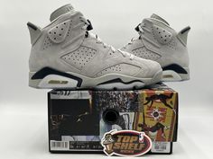 Elevate your sneaker game with these authentic Air Jordan 6 Retro Georgetown kicks. A rare grey and blue colorway makes these shoes a must-have for any collector or fan of Michael Jordan. Designed for men's athletic performance, these size 9.5 sneakers are perfect for basketball or casual wear. Made with high-quality materials and featuring the iconic Air Jordan logo, these shoes are a true statement piece. The Air Jordan 6 model is a classic and timeless design that continues to be popular today. Whether you're a sneakerhead or just looking for a stylish and comfortable pair of shoes, these sneakers are perfect for any occasion. Don't miss out on the opportunity to own these rare and authentic Air Jordan 6 Retro Georgetown kicks. Preowned with original box Size 9.5 100% authentic Any ques Jordans Grey, Air Jordan Logo, Retro 6, Air Jordan 6 Retro, Jordan Grey, Jordan 6 Retro, Jordan Logo, Air Jordan 6, Sneaker Games