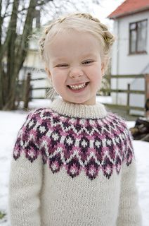 Blossi is a unisex children’s sweater knit with Léttlopi. The pattern is available in both English and Icelandic. It is knit in the round from the bottom up on 4.5 mm (US 7) needles. The sweater is seamless except for the underarms which are grafted using Kitchener stitch. The pattern is for sizes 2-8 years and is published in English and Icelandic. Kids Knitting Patterns, Icelandic Sweaters, Norwegian Sweater, Fair Isle Knitting Patterns, Fair Isles, Knit In The Round, Fair Isle Knitting, Fair Isle Sweater, Knitting For Kids