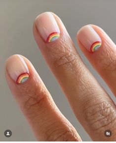 Lesbian Nails Acrylic Two Short, 2024 Nails, Blue Nails, Short Nails, Makeup Nails, Fun Nails, Hair And Nails