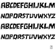 the upper and lower letters are drawn in black ink