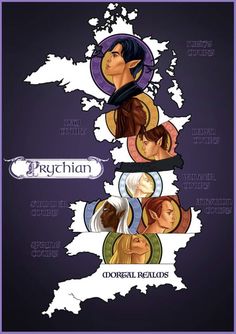 an illustrated map shows the locations of different people in england and ireland, with their names on them