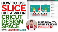 a computer screen with the text how to use slice like a pro in cricut design space