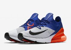 Nike-Air-Max-270-Flyknit-Racer-Blue-Total-Crimson-AO1023-101-Release-Date-768x544 Shoe Styling, Flyknit Racer, Black Racer, Mens Footwear, Sneaker Magazine, Athletic Gear, Fresh Kicks, Mens Nike Air, Nike Air Max 270