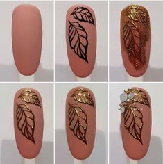 Nailart Tutorial, Opal Nails, Unghie Nail Art, Nail Techniques, Fall Nail Art Designs, Floral Nail Designs, Chrome Mirror