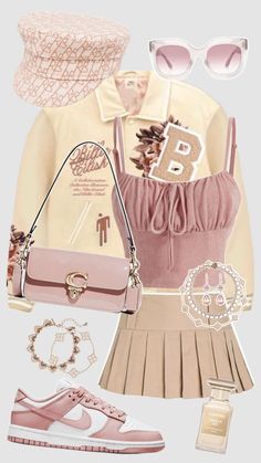 Winter Outfits Dinner, Outfit Ideas For School Fall, Cute Outfits Winter, Beige Nike, Street Style Outfits Casual, Korean Outfits Kpop, Dressy Casual Outfits, Outfit Layout, Looks Chic