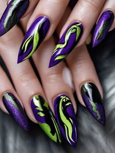 55+ Creative Maleficent Nail Designs and Ideas | Sarah Scoop Green Polish, Black Nail Polish, Dotting Tool, Disney Nails, Minimalist Nails, Nail Art Tutorial, Maleficent