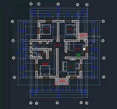 a blueprint drawing of a floor plan