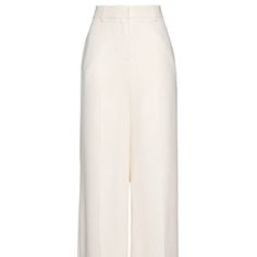 Lightweight Cream Pants. Made In Italy. 100% Viscose. Us Size 10. Relaxed Fit Full Length Dress Pants For Spring, Spring Wide Leg Work Pants, Tailored Wide Leg Bottoms For Daywear, Formal Relaxed Fit Wide-leg Pants, Chic Full-length Work Pants For Spring, Elegant Relaxed Fit Full-length Bottoms, Elegant Straight Leg Bottoms For Daywear, Elegant Full-length Relaxed Fit Bottoms, Elegant Full-length Bottoms With Relaxed Fit