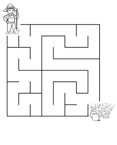 a maze with an image of a man in the middle and a cat on the other side