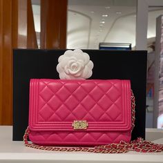 Excellent Condition,Comes W Chanel Dust Bag Pink Chanel, Chanel Bag, Dust Bag, Bag Lady, Chanel, Pink, Color