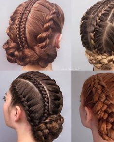 Ren Faire Braids, Warrior Braids Woman, Crazy Braids Hairstyles, Hockey Hairstyles, Elf Braids, Fun Hairdos, Fem Hairstyles, Ballroom Hairstyles, Ombre Hairstyles