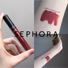 Sephora Collection Brand New & Sealed Full Size Shade: Coral Sunset Sephora Cream Lip Stain 96 Red Velvet, Red Lipstick Sephora, Sephora Collection Lipstick, Sephora Cream Lip Stain, Sephora Rouge Matte Lipstick, Sephora Collection Cream Lip Stain, Sephora Lip Stain, Sephora Cream Lip, Coral Sunset