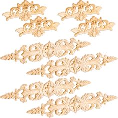 PRICES MAY VARY. 2 Styles: package includes 8 pieces of decorative wood appliques in 2 styles, including 4 long carved appliques and 4 decorative corner appliques, which are sufficient for you to decorate your furniture, to make your room more elegant Proper Size: the wooden scroll applique measures approx. 33 x 6 cm/ 12.99 x 2.36 inches, and the decorative corner appliques are approx. 16 x 7 cm/ 6.3 x 2.76 inches, both of these 2 kinds wood appliques come with a thickness of 0.8 cm/ 0.31 inch; Plastic Picture Frames, Bed Wall Decor, Dresser Bed, Cabinet Dresser, Furniture Appliques, Wood Appliques, Furniture Cabinet, Carved Furniture, Kraf Diy