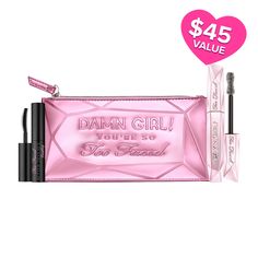 $45.00 $33.75 at checkout! | Too Faced Foreplay + Damn Girl Long Lashes: Mascara & Lash Primer Set - Black - NET WT. 0.56 oz/15.9g Concealer Guide, Mascara Guide, Long Lashes Mascara, Plumping Lipstick, Mascara Primer, Highlighter Set, Lashes Mascara, Natural Foundation, Lash Primer