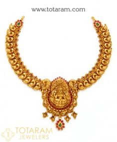 22K Gold Temple Jewellery Necklaces -Indian Gold Jewelry -Buy Online Necklaces Indian, Delicate Diamond Necklace, Mango Necklace, Baguette Diamond Necklace, Indian Gold Jewelry, Gold Chokers, Temple Jewelry Necklace, Gold Temple Jewellery, Gold Bangles For Women