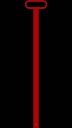 a black and red poster with an arrow on it