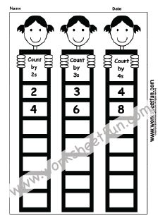 three people are standing on top of the numbers in this counting game, which is used to