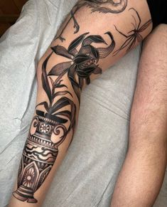 a man with a tattoo on his arm