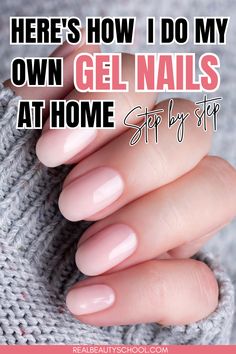 How to do Gel Nails at home - DIY GEL NAILS TUTORIAL Diy Nails For Beginners, Diy Gel Nails At Home, Gel Nails Tutorial, Shellac Nails At Home, Home Gel Nail Kit, Gel Manicure Diy, Diy Gel Nails, Diy Gel Manicure, Do It Yourself Nails