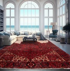 9' 10''x13' 8'' Rust Rose Navy Color Hand Knotted Persian 100% Wool Traditional Oriental Rug William Morris Art, Rug Yarn, Persian Area Rug, Floral Area Rugs, Hand Knotted Rug, Persian Area Rugs, Furniture Upholstery, Knotted Rug, Traditional Area Rugs