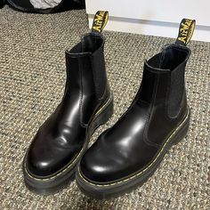 Great Condition! Only Worn A Few Times! Super Cute And Stylish! Dr Martens Shoes, Martens Shoes, Platform Boots, Super Cute, Women Shoes, Boots, Women Shopping, Black, Color