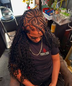 Ponytail Braided, Hair Braid Patterns, Scalp Braids, Short Box Braids Hairstyles, Boho Hairstyle, Black Ponytail Hairstyles