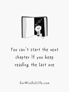 an open book with the words you can't start the next charter if you keep reading