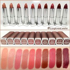 Maybelline intimate nudes Maybelline Lipstick Swatches, Matte Lipstick Shades, Matte Nude Lipstick, Maybelline Makeup, Lipstick Swatches, Makeup To Buy