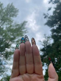 Grunge Nails, Nail Swag, Dream Nails, Fire Nails, Funky Nails, Pretty Acrylic Nails, Dope Nails, 인물 사진, Cute Acrylic Nails