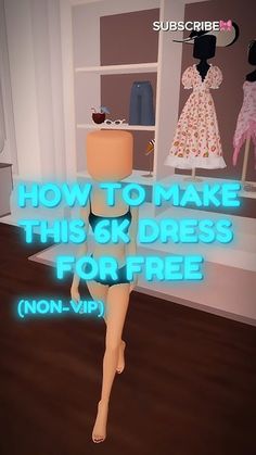 a video game showing how to make this dress for free