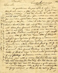 an old handwritten letter with writing on it