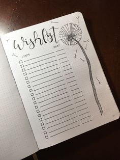 Bullet Journal Wish List, Bullet Journal Savings, Bullet Journal 2020, Bullet Journal 2019, Bullet Journal Ideas Templates, Creating A Bullet Journal, Bullet Journal Mood Tracker Ideas, Bullet Journal Paper, Bulletin Journal Ideas