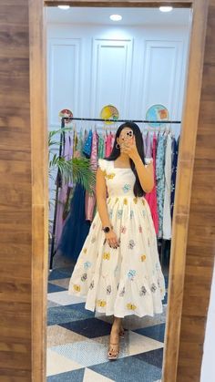 BlushByMounika | Comment LINK to get direct Link of the dresses 🦋 Only our followers will be able to open the Link. We strictly take orders only on website.... | Instagram Cute Frock Designs For Women, Poses On Long Dress, New Models Dresses, New Simple Frock Design, Poses In Frock For Instagram, Dress Up Ideas For Women, New Model Frocks, Frocks For Women Design