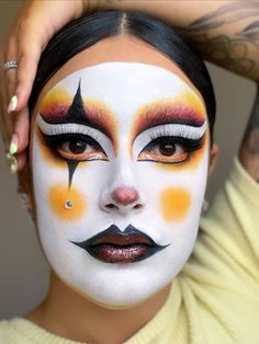 Drag King Makeup, Halloween Lip Makeup, Lip Makeup Ideas, Makeup Collage, Circus Makeup, Makeup Clown, Holloween Makeup, Drag Make-up, Creepy Halloween Makeup