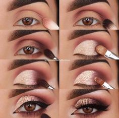 Teknik Makeup, Silvester Make Up, Natural Smokey Eye, Video Makeup, Makeup Pengantin, Make Up Inspiration, Smink Inspiration, Pinterest Makeup