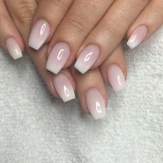 ombre nails french manicure - Google Search Nails For Work, 16 Nails, Nails French, Manicure E Pedicure, Matte Nails, Professional Nails, Love Nails, Ombre Nails