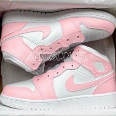 Nike Custom Air Jordan 1 Mid Sneakers Hand Painted With Leather Paint And Coated Waterproof New With Box Options To Buy Are Already Converted In Women’s Sizes !!! Size 4y- Women’s 5.5 Size 4.5y- Women’s 6 Size 5y- Women’s 6.5 Size 5.5y- Women’s 7 Size 6y- Women’s 7.5 Size 6.5y- Women’s 8 Size 7y- Women’s 8.5 Modern Pink High-top Sneakers With Round Toe, Pink Modern High-top Sneakers With Round Toe, Sporty Pink Leather Jordan Shoes, Pink Low-top Leather Jordan Shoes, Modern Pink High-top Custom Sneakers, Trendy White Custom Sneakers With Boost Midsole, Modern Pink Lace-up Custom Sneakers, Pink Leather High-top Sneakers With Cushioned Footbed, Nike Low-top Pink Jordan Shoes