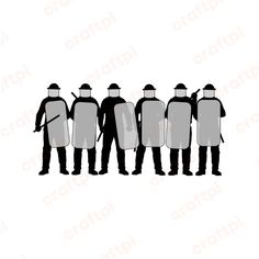 Armada Band, Riot Police, Silhouette Cameo, Cricut, Instant Download, Clip Art, Band, Quick Saves