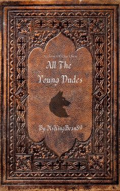 an old book with the title all the young dudes written in white on it