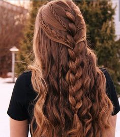 Vikings Hair, 4 Braids Hairstyle, Long Wavy Hair, Long Curly Hair, Long Curly