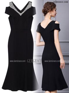 10% off now|Free shipping world-wide. Gorgeous Little Black Fishtail Party Dress with Beaded Cold Shoulder at GemGrace. Click to learn our pro custom-made service for wedding dress, formal dress. View #WeddingGuestDresses for more ideas. Elegant Off-shoulder Mermaid Party Dress, Elegant Black Embellished Mermaid Dress, Formal Black Embellished Mermaid Dress, Elegant Fishtail Evening Dress For Cocktail, Elegant Fishtail Cocktail Evening Dress, Black Embellished Mermaid Dress For Formal Occasions, Delicate Gown, Best Wedding Guest Dresses, For Wedding Dress