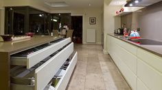 the kitchen is clean and ready to be used for cooking or baking, as well as other things