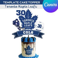 EDIT FOR ME SERVICE: https://soccerstarsmarket.etsy.com/listing/1709078164/edit-for-me-canva-template-editing  **THIS IS A DIGITAL PRODUCT, NO PHYSICAL PRODUCT WILL BE SHIPPED.** A soccer fan's birthday party isn't complete without a fantastic Toronto Maple Leafs cake topper. It's fully customizable with Canva, making it perfect for any birthday. This cake topper template is easy to edit using Canva, a free online editing tool. You'll need a Canva account, but registration is free and straightforward. This is a DIGITAL DOWNLOAD listing. No physical product will be mailed to you. Once your purchase is confirmed, you'll receive an email from Etsy with a link to download your PDF file. If it doesn't appear in your inbox within a few minutes, check your spam/junk folders. You will receive one Cake Topper Template, Template Editing, Editing Tool, For Me, Toronto Maple, Toronto Maple Leafs, Nhl Hockey, Maple Leafs