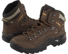 Men's Lowa Renegade GTX Mid | Zappos.com Hiking Boots For Men, Lowa Renegade, Knee Boots Outfit, Best Hiking Boots, Hiking Essentials, Mens Hiking Boots, Strappy Sandals Flat, Hiking Fashion, Studded Heels