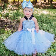 Tulle Halloween Costumes, Disney Princess Tutu, Cinderella Tutu Dress, Cinderella Dress Costume, Cinderella Tutu, Onesie Ideas, Tutu Ideas, Princess Tutu Dress, Baby Headbands Crochet