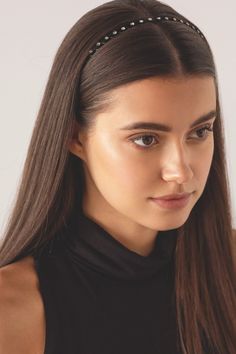 Long Hair Headband, Classy Hairstyles, Hair Headband, Penteado Cabelo Curto, Headband Styles, Hair Strand, Headband Hairstyles, Prom Hair, Hairstyles With Bangs