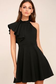 Find a Stylish College or High School Graduation Dress for Less | Cute Graduation Dresses for the Ceremony or Party Chic A-line Midi Dress For Night Out, Chic Black Mini Dress For Cocktail, Black A-line Mini Dress For Going Out, Black A-line Dress With Ruffles, Elegant Mini Dress With Ruffles For Going Out, Chic Black Mini Dress For Going Out, Black A-line Dressy Dress, Dressy Black A-line Dress, Chic A-line Dress For Going Out